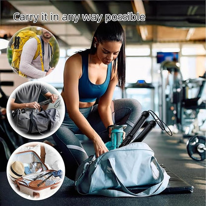 Ropeless Battle Ropes (2-Pack) Portable Workout Ropes for HIIT Workouts,Cardio & Muscle