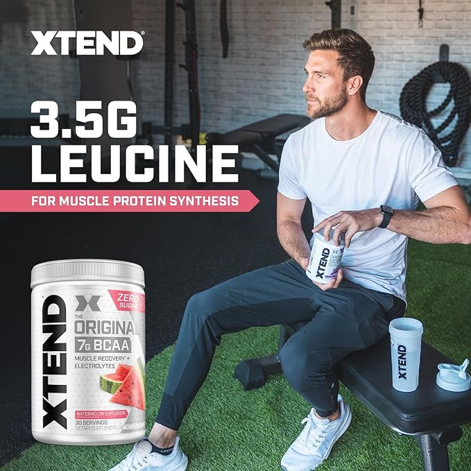 Xtend XTEND Original BCAA Powder 7g BCAA and 2.5g L-Glutamine, Sugar Free Post Workout Muscle