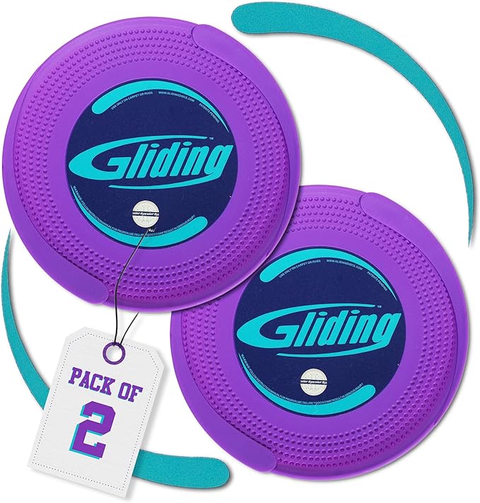 Gliding Discs for Working Out - Exercise Sliders for Carpet & Hardwood Floors 1 Pair, Authentic