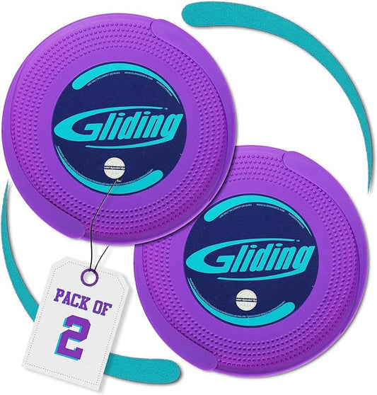Gliding Discs for Working Out - Exercise Sliders for Carpet & Hardwood Floors 1 Pair, Authentic