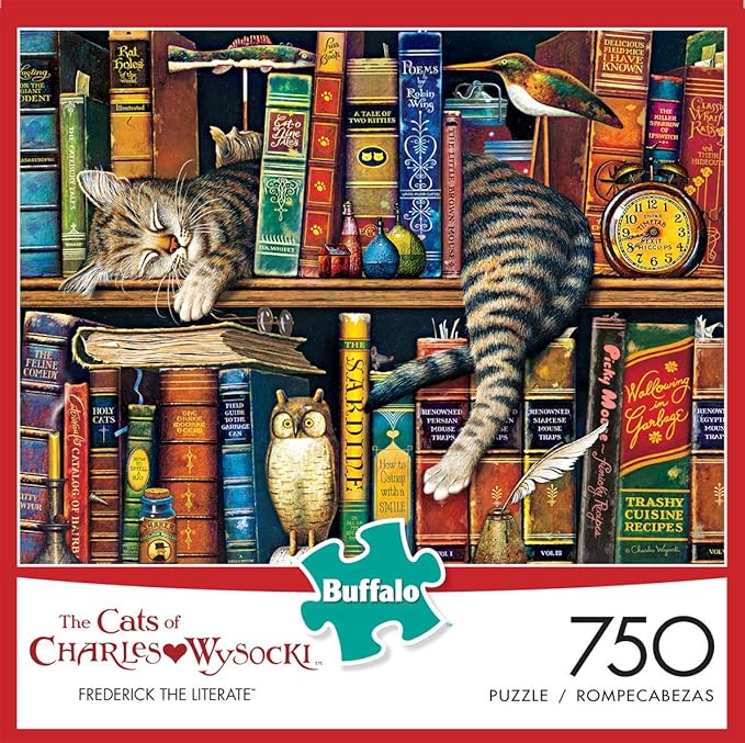 Buffalo Games - Charles Wysocki - Frederick the Literate - 750 Piece Jigsaw Puzzle For Adults
