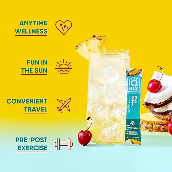 IQMIX Hydration Electrolyte Powder – 4-in-1 Formula for Hydration, Mental Clarity, Mood and