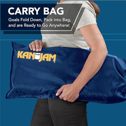 Kan Jam Pack 'n Go Travel - Foldable Outdoor Disc Toss Game for The Back Yard, Beach, Park