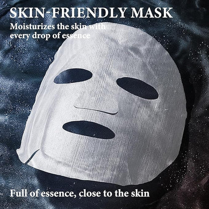 10PCS Face Sheet Mask Skin Care Set for Men,Moisturizing Sheet Facial Masks,Long-lasting Oil