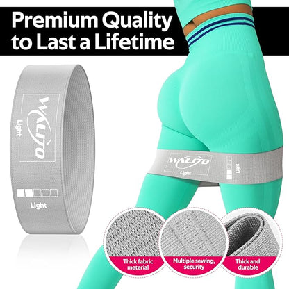 Fabric Resistance Bands for Working Out - Booty Bands for Legs -Glutes Training for Women and Men