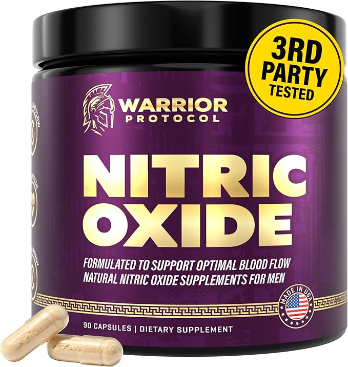 Nitric Oxide Supplements for Men - Nitric Oxide Booster for Blood Flow, Stamina Booster, Alpha