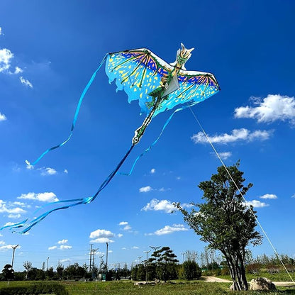 Mint's Colorful Life Dragon Kite for Kids & Adults, Easy to Fly Best Beach Kites for Beginners