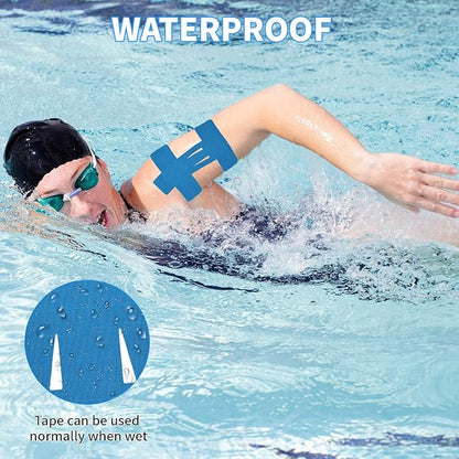 20PCS Kinesiology Tape for Shoulder, Shoulder Tape for Pain Relief Precut,Waterproof Breathable