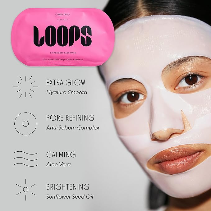 LOOPS Glow Gang Mask Set ??Weekly Reset for Rejuvenation, Double Take for Glowing Skin, Sunrise