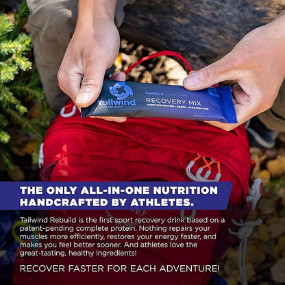 Tailwind Nutrition Recovery Mix, 20 Grams Complete Protein, Carbohydrates, and Electrolytes Powder