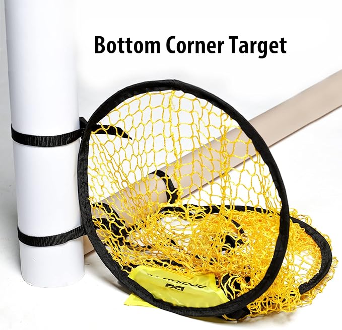 PodiuMax Top Bins Soccer Target Goal, Easy to Attach and Detach to The Goal, Set of 2, for Shooting