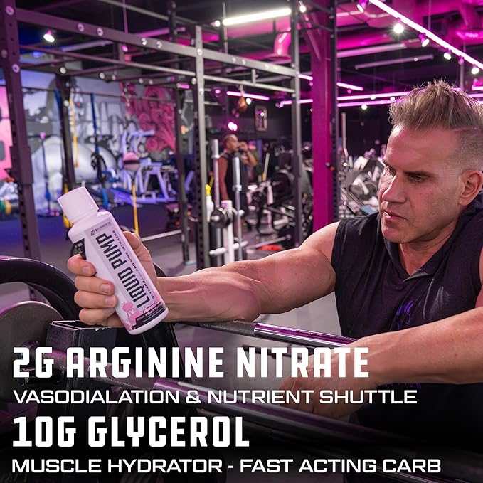 Liquid Pump - Glycerol and Arginine Nitrates for Optimized Pump pre-Workout Liquid Caffeine Free