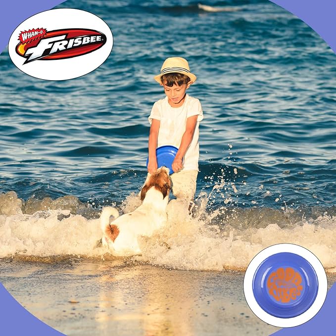 Wham-O Frisbee Fastback Flying Disc, 9.35 Inch Dog-Friendly Lightweight Sports Disc Toy for Outdoor