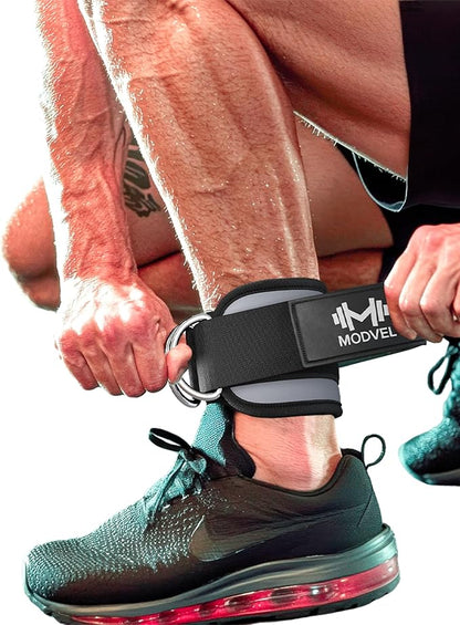 Modvel Gym Ankle Strap for Cable Machines ??Glute & Leg Kickback Ankle Straps for Gym Workouts