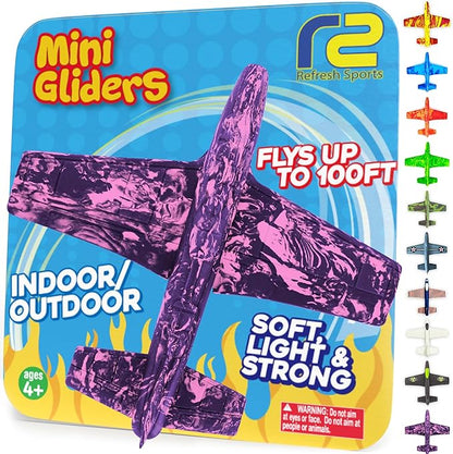 Foam Airplanes for Kids - Best Girl Toys Age 4 & Up - Engaging Toy for 7 Year Old Girl Birthday