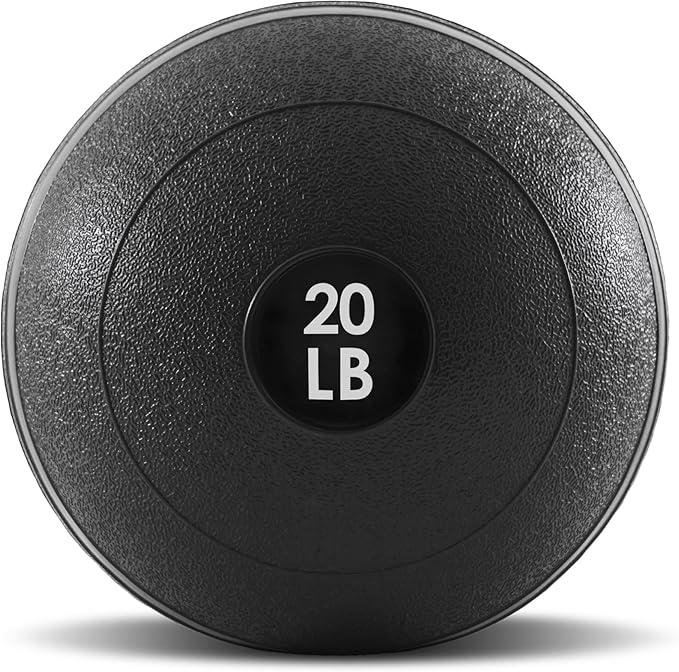 ProsourceFit Slam Medicine Balls 5, 10, 15, 20, 25, 30, 50lbs Smooth and Tread Textured Grip Dead