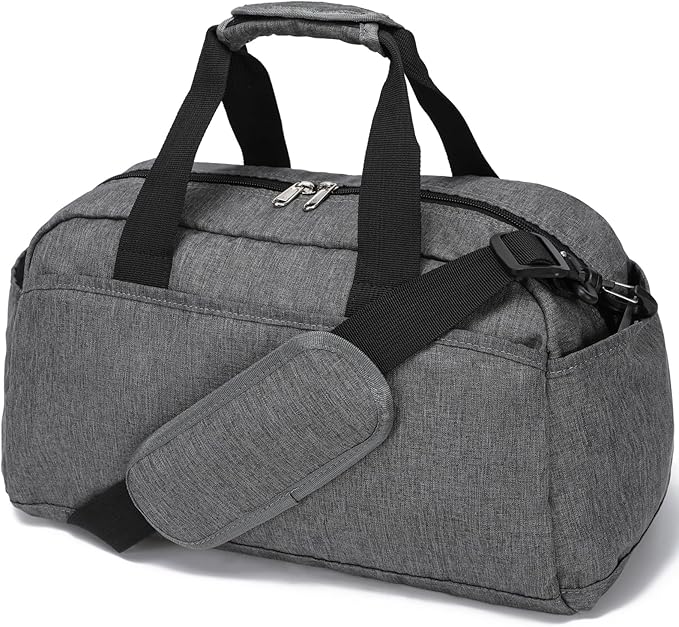 14 inch Small Gym Bag for Women & Men, Mini Duffel Bag for Travel Sports Lightweight Carry On Bag