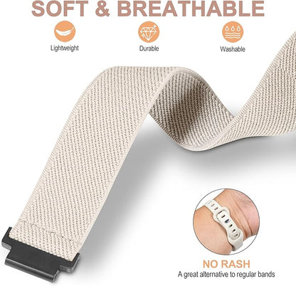 Elastic Nylon Watchband Compatible with Garmin Forerunner 235/220/230/620/630/735XT,Soft Adjustable