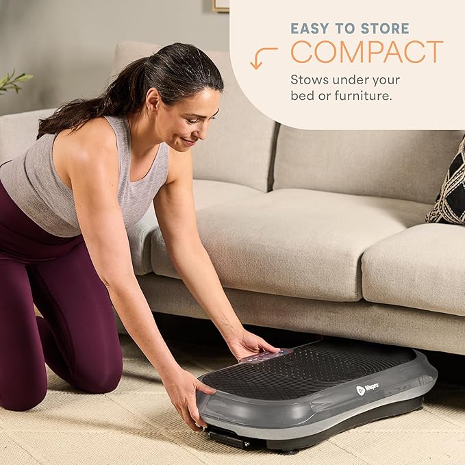 Lifepro Waver Vibration Plate Exercise Machine for Lymphatic Drainage, Muscle Activation, Full-Body