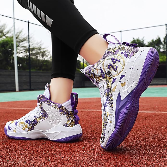 Boys Basketball Shoes Breathable Indoor Athletic Shoes Youth Outdoor Fashion Sneakers Comfortable