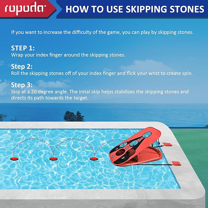 ropoda Pool Cornhole Board Set, 3ft x 2ft Corn Hole Games for Adults, Cornhole Set Floating, Pool