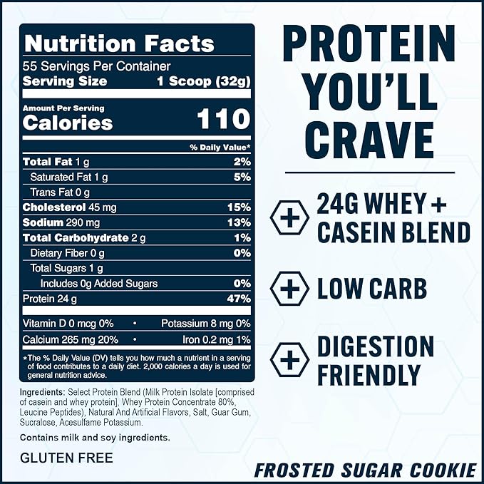 PEScience Select Protein Powder, Whey and Casein Blend, Clean Protein Powder for Women and Men, Low