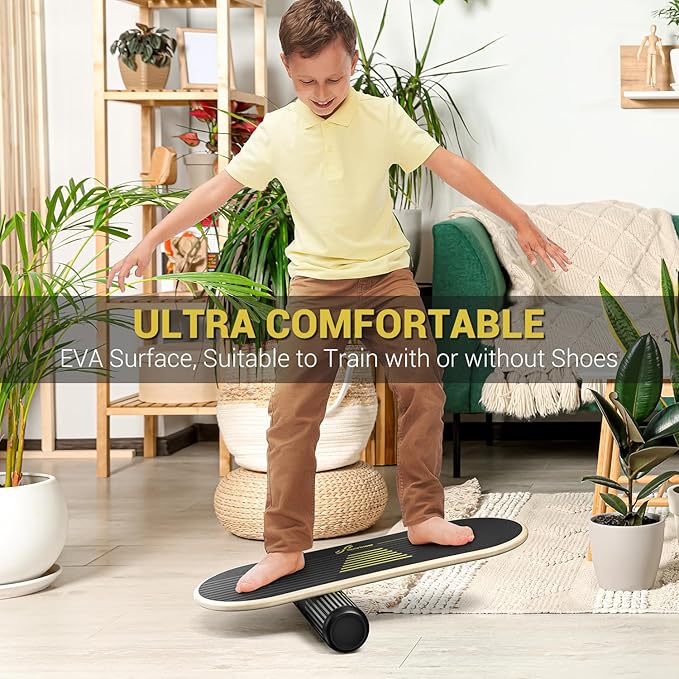 Sportneer Balance Board 7 Modes Wobble Board with Adjustable Stoppers Exercise Balancing Stability