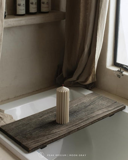 LAWA Ribbed Peak Pillar Candle - Large Beautiful Handmade Pillar Scented Soy Wax Candle Elegant