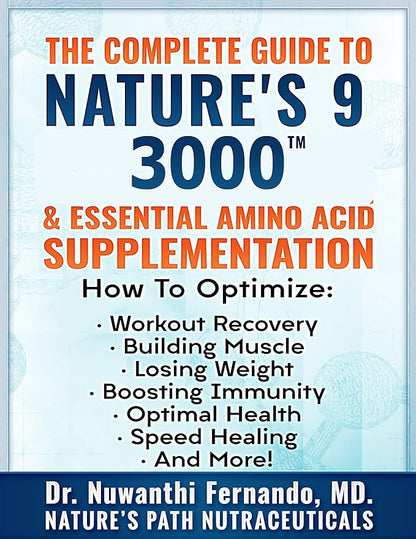 Nature's 9 3000 Essential Amino Acids Supplement, Best EAA Amino Acid Complex All 9 Essential Amino