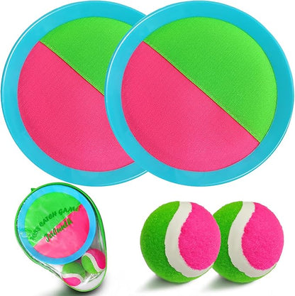 Jalunth Ball Catch Set Game Toss Paddle - Beach Toys Back Yard Outdoor Games Pool Backyard Target