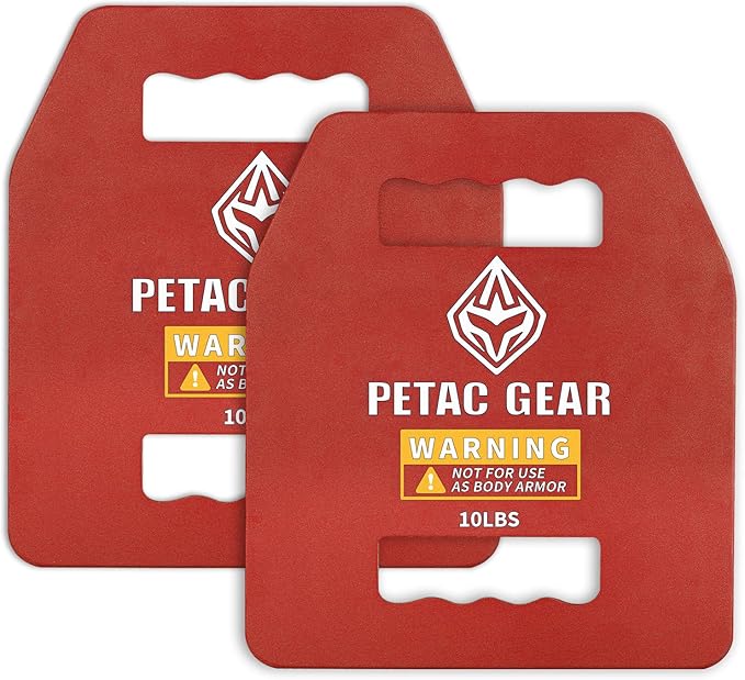 PETAC GEAR Tactical Weights Plates For Weighted Vest For Men Workout,5/10/15/20 LBS Weight Strength