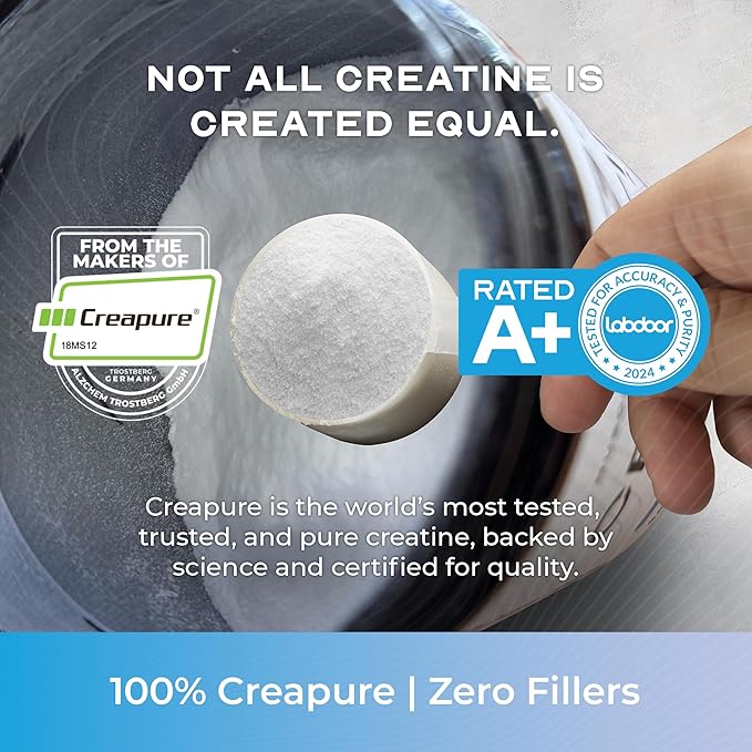 Muscle Feast Creapure Creatine Monohydrate Powder, Vegan Keto Friendly Gluten-Free, Mass Gainer