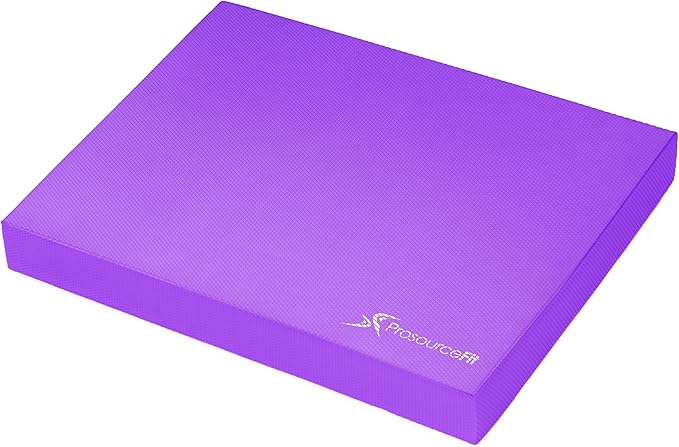 ProsourceFit Exercise Balance Pad ??Non-Slip Cushioned Foam Mat & Knee Pad for Fitness and