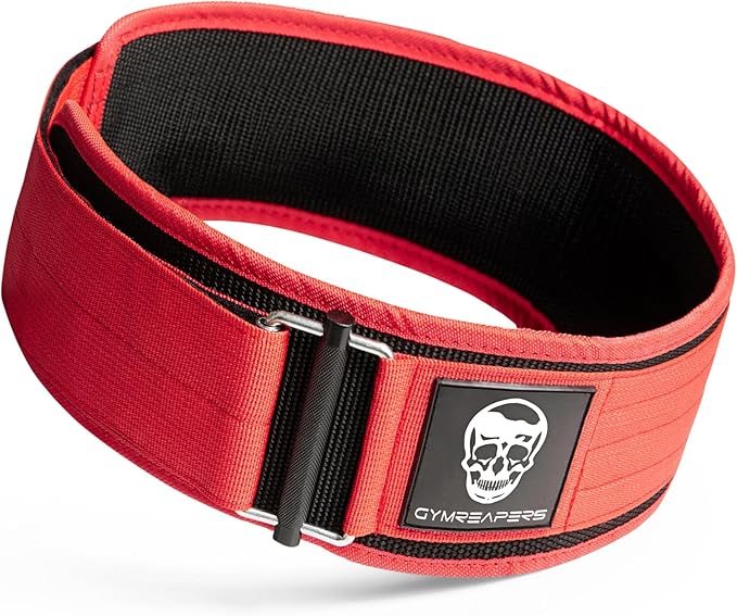 Gymreapers Quick Locking Weight Lifting Belt for Men Gym Belt for Powerlifting Deadlift Belt with 4