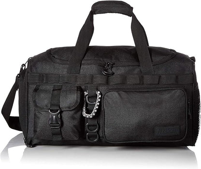 Fitdom 20" 32L Tactical Black Gym Duffle Bag with Shoe Compartment. Best Workout Bag For Men &
