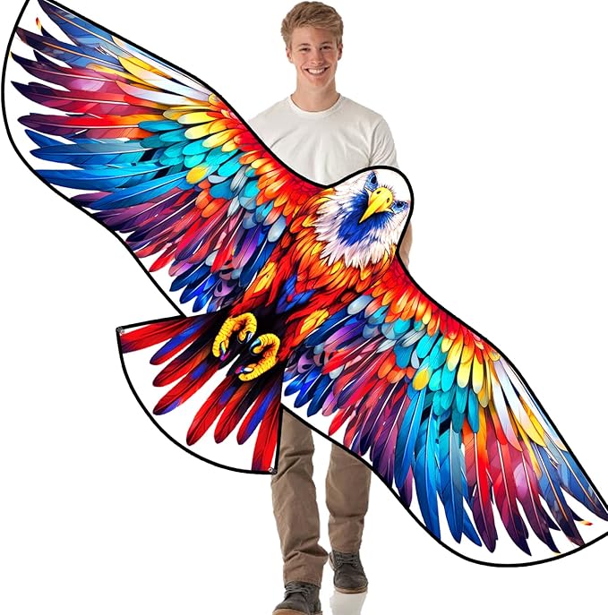 HENGDA KITE Giant Bald Eagle Kite,for Kids and Adults,Easy to Fly,Excellent Fabric and Structure