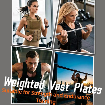 OBLT Weight Vest Plates for Full-Body Strength Training-5.5/9.3/14/19 LBS Suitable Crossfit,Outside