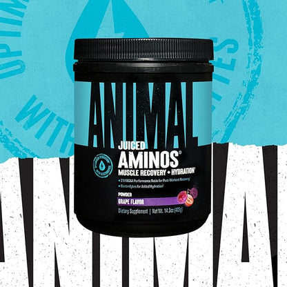 Animal Juiced Amino Acids - BCAA Powder EAA Matrix Plus Hydration with Electrolytes and Sea Salt