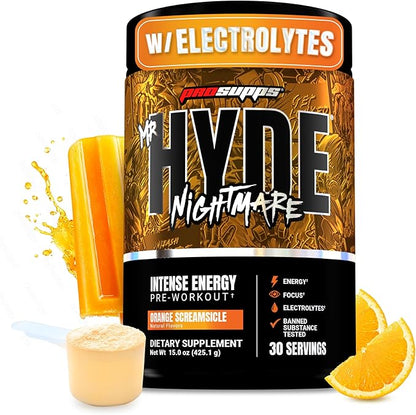 PROSUPPS Mr. Hyde Nightmare Pre Workout Powder with Caffeine & Beta Alanine - Preworkout for