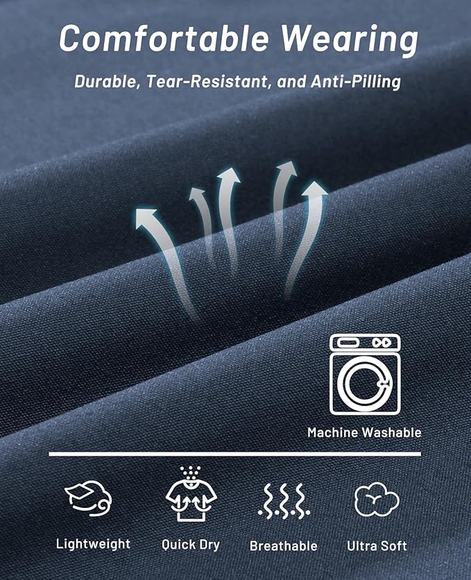 MIER Men's Quick Dry Running Shorts with Zipper Pocket, Elastic Waist Athletic Workout Exercise