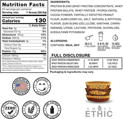 Whey'd Protein Powder, 25G Whey Protein Blend with Concentrate, Isolate & Hydrolysate, Low Lactose