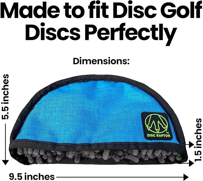 The Original Disc Golf Cleaning Tool with Microfiber & Turf | Flying Disc Golf Towel Accessories &