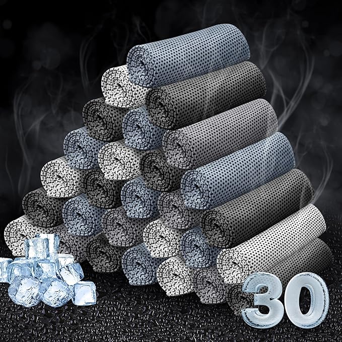 Honoson Cooling Towel Bulk - Neck & Face Cool Chilly Towels Microfiber Breathable Sport Sweat Rag
