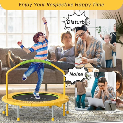 CLORIS 38in/48in Folding Trampoline - Max Load 220lbs / 450lbs Trampoline Rebounder Trampoline for