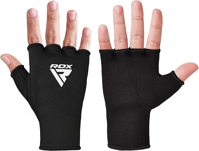 RDX Boxing Hand Wraps Inner Gloves Men Women, Half Finger Elasticated Bandages, Under Mitts Fist