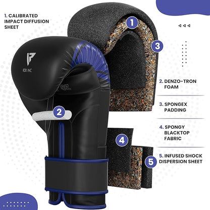 RDX Kids Boxing Gloves, 6oz 4oz Junior Training Mitts, Maya Hide Leather Ventilated Palm, Muay Thai