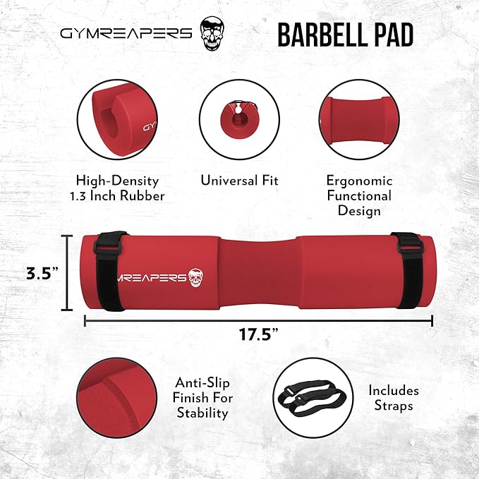 Gymreapers Barbell Squat Pad - Protective Bridge Pad For Hip Thrust, Squats, Lunges - Hip Support