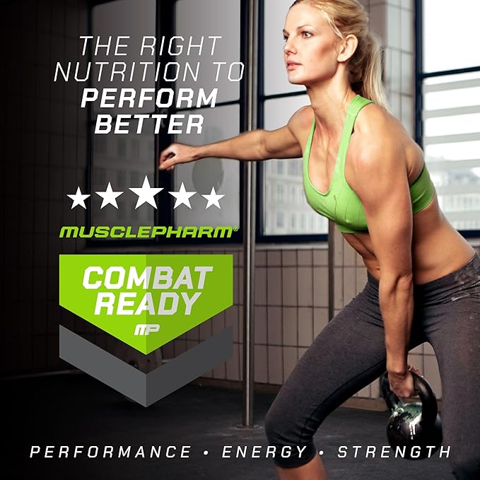 MusclePharm Combat Ready High Protein Shakes Ready to Drink, 40g Protein, 8g BCAAs, 8.7g Glutamine