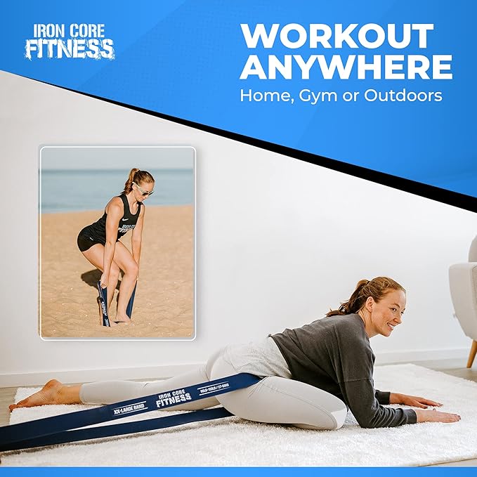 Pull Up Assistance Resistance Bands - Long Loop Power Bands for Men and Women - Strength Power