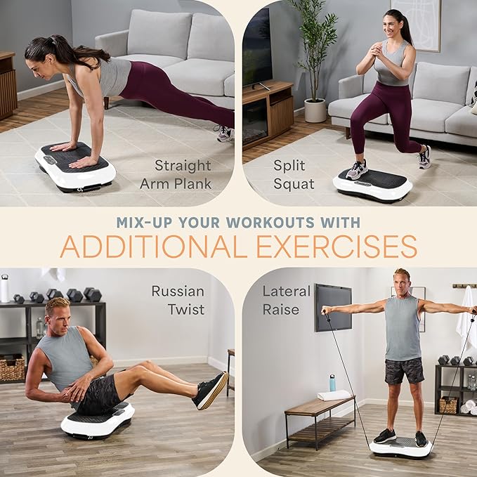 Lifepro Waver Vibration Plate Exercise Machine for Lymphatic Drainage, Muscle Activation, Full-Body